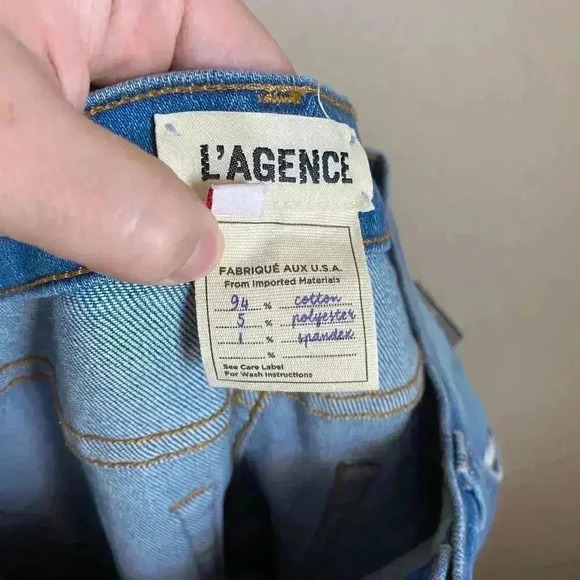 L'AGENCE Nicoline Cropped High-Rise Slim-leg Jeans - Picture 11 of 12